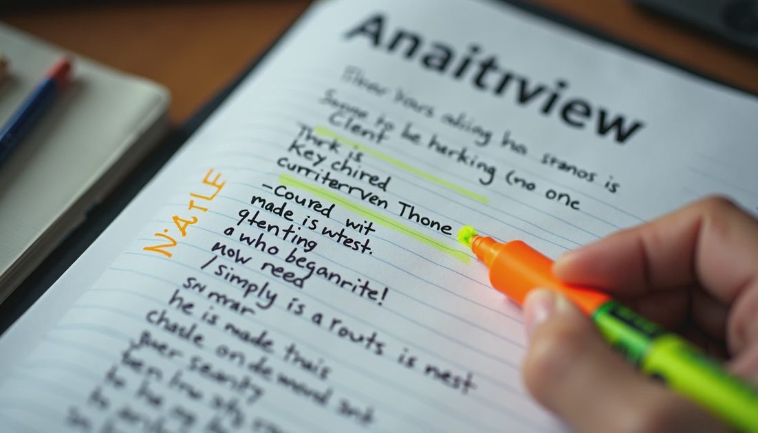 Anonymized customer interview notes used for model comparison