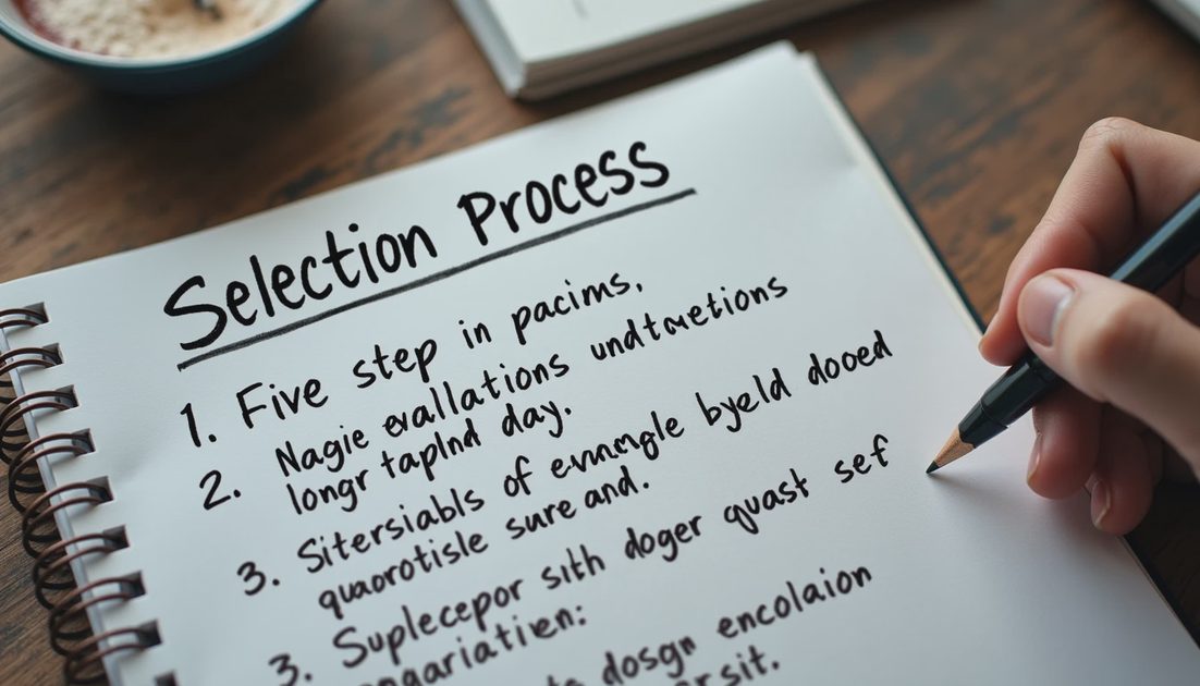 Handwritten five-step process for choosing Gemini Flash or Pro