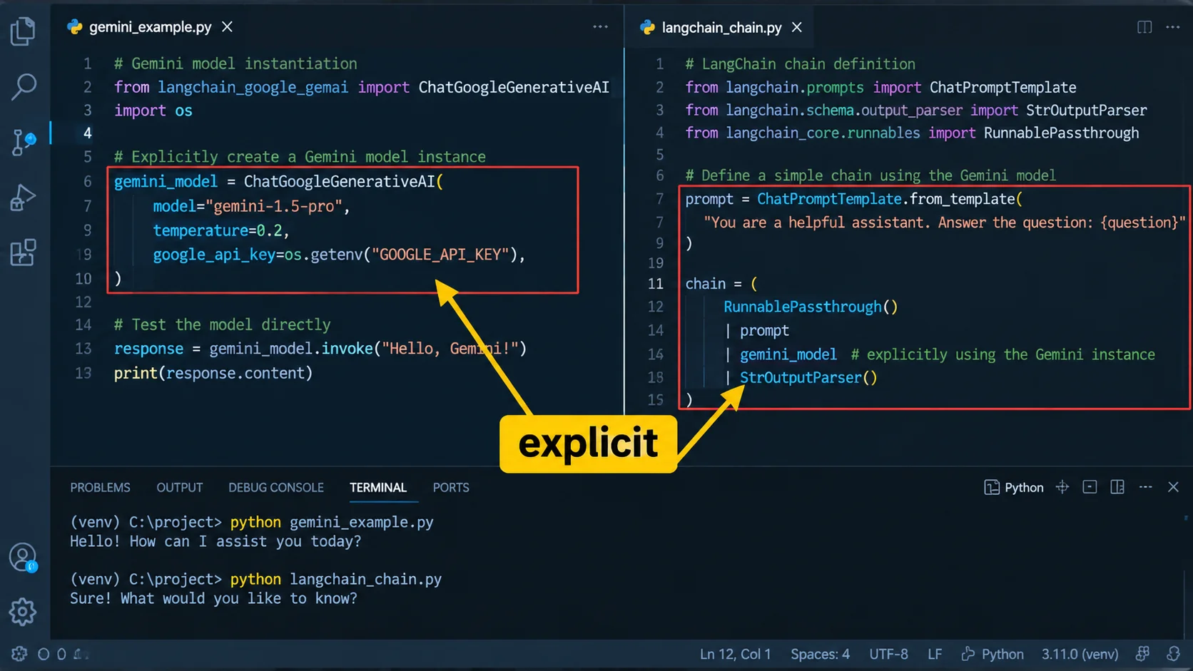 Connecting Gemini to LangChain Without Hiding the Important Parts